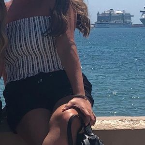 Garage bandeau top. Size Large. Stretch fabric.